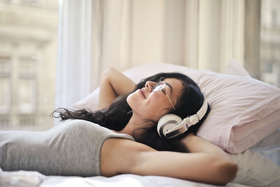 Escuchar música antes de dormir